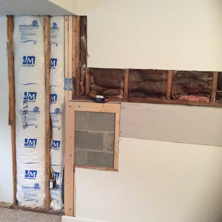 Wall insulation replacement during Contents Cleaning & Restoration in Harrison